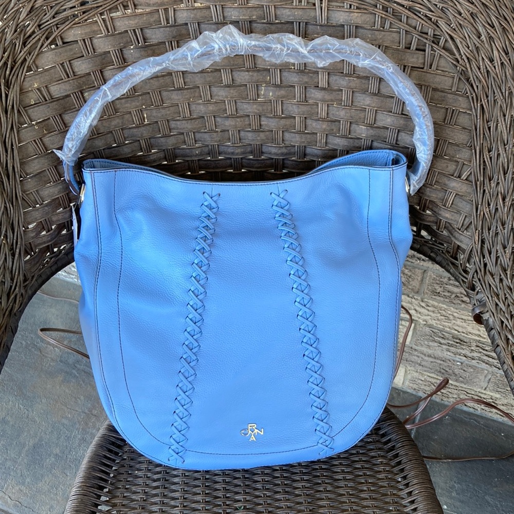 orYANY.  NEW WITH DUSTBAG. BEAUTIFUL SKYBLUE BAG. 100% LEATHER.  NWT